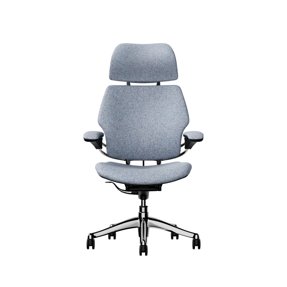 Freedom 25 chair in light blue Vanir textile generated and managed through Vertcie